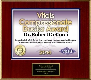 2014 Vitals Compassionate Doctor Award Robert DeConti Richmond Virginia