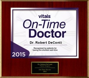 2015 DeConti Vitals On-Time Doctor Award