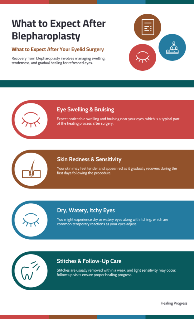 Blepharoplasty Recovery Infographic