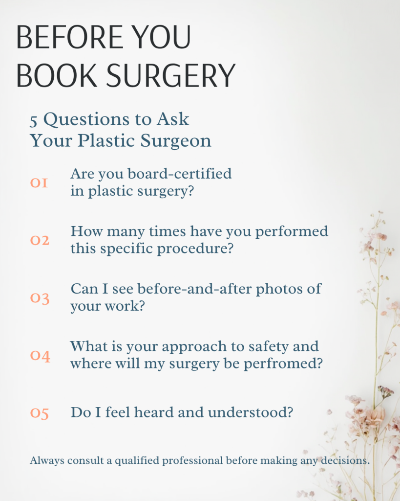 How to Choose the Right Plastic Surgeon: 5 Key Questions to Ask